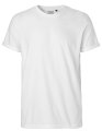 Heren T-shirt Neutral Roll Up O60012 Wit